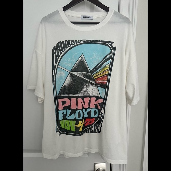 Daydreamer Pink Floyd Mothers Prism Tee One size Vintage White - Picture 5 of 9